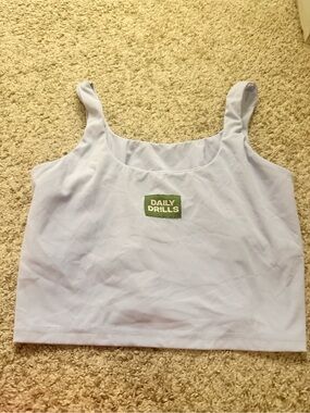 Daily Drills Lavender Scoop Neck Sports Tank